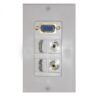 Wall plate Redleaf RLWP20 con VGA (fijo), 2 HDMI y 2 RCA de video