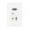 Wall plate Redleaf RLWP21 con VGA (fijo), 1 HDMI y 1 audio de 3.5 mm