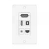 Wall plate Redleaf RLWP22 con VGA (fijo), 1 HDMI y 1 USB-A hembra-hembra