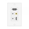 Wall plate Redleaf RLWP25 con VGA (fijo), 1 HDMI y 1 audio de 3.5 mm