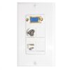 Wall plate Redleaf RLWP26 con VGA (fijo), 1 audio de 3.5 mm y 1 puerto de red