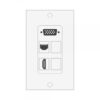 Wall plate Redleaf RLWP27 con VGA (fijo), 1 HDMI y 1 puerto de red