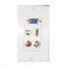 Wall plate Redleaf RLWP30 con VGA, USB-A, RCA de audio y red