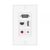 Wall plate Redleaf RLWP30 con VGA, USB-A, RCA de audio y red