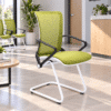 Silla de Visita Staff Asiento y Respaldo en Mesh Verde - Thumbnail Image 1