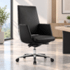 Silla Operativa Zenit Piel Negro - Thumbnail Image 1