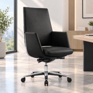 Silla Operativa Zenit Piel Negro