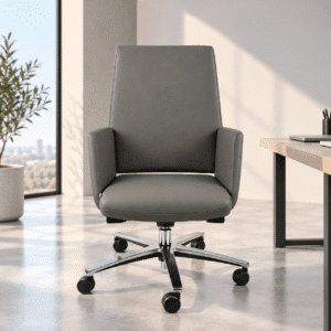 Silla Operativa Zenit Piel Gris