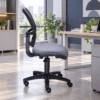 Silla Operativa RS-490 Asiento en Tela y Respaldo en Mesh Gris s/b - Thumbnail Image 1