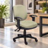 Silla Operativa RS-470 Tapizado en Tela Verde con Brazos - Thumbnail Image 1