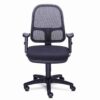 Silla de trabajo mesh RS-490/01 con respaldo en malla y base de cinco puntas con rodajas