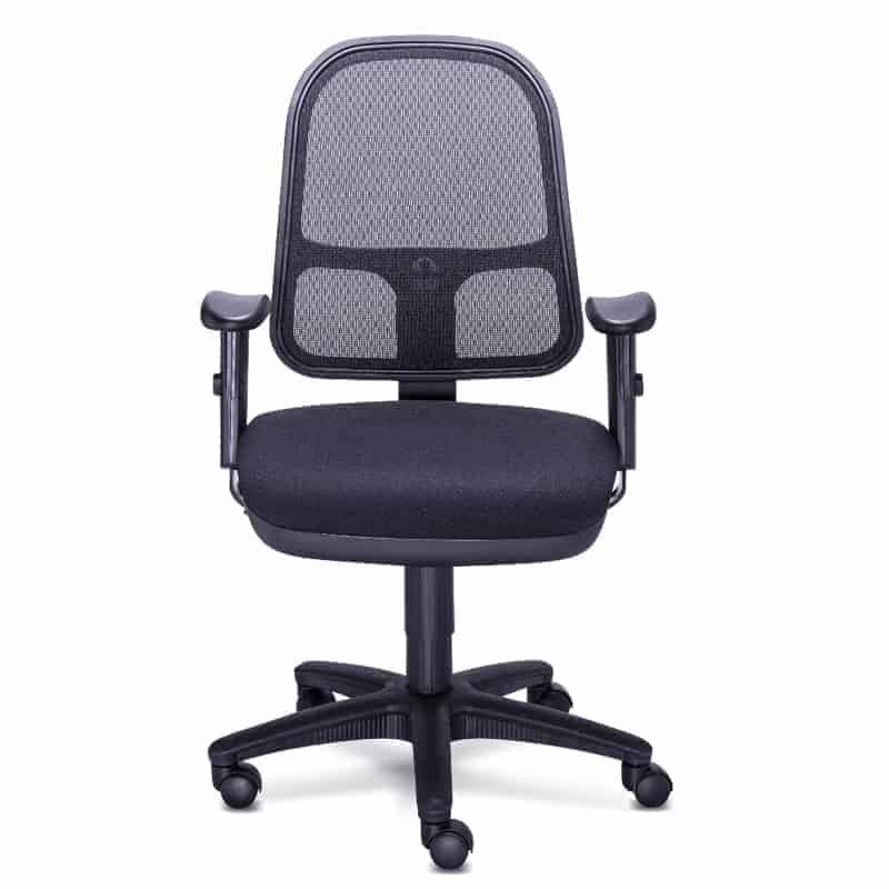 Silla de trabajo mesh RS-490/01 con respaldo en malla y base de cinco puntas con rodajas