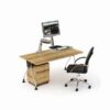 Soporte de escritorio ergonómico Redleaf con brazo de resorte de gas para monitor
