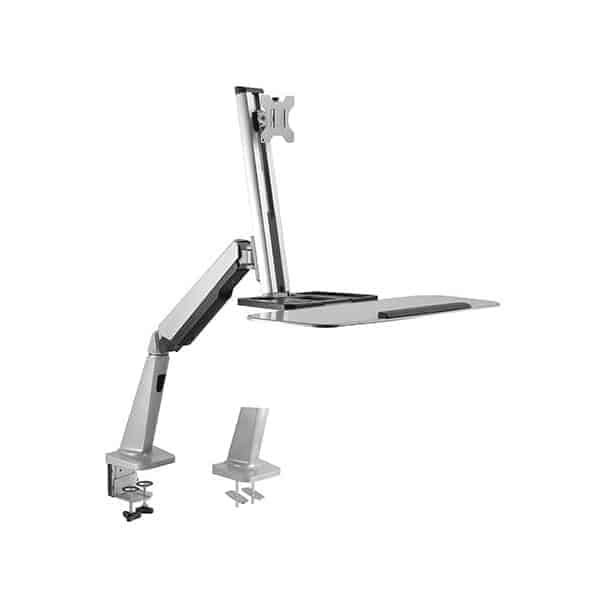 Soporte de escritorio ergonómico Redleaf con brazo de resorte de gas para monitor