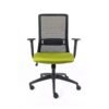 Silla ejecutiva Arla mesh negro con respaldo alto, brazos ajustables y base de cinco puntas con rodajas