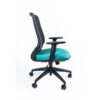 Silla ejecutiva Leah mesh negro con respaldo alto en mesh, brazos ajustables y base de cinco puntas