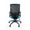 Silla ejecutiva Leah mesh negro con respaldo alto en mesh, brazos ajustables y base de cinco puntas
