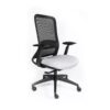 Silla ejecutiva Curve mesh negro con respaldo alto, brazos 4D ajustables y base de cinco puntas