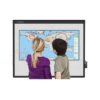 Pizarrón interactivo multimedia Redleaf IPBOARD multi-touch con superficie metálica porcelanizada