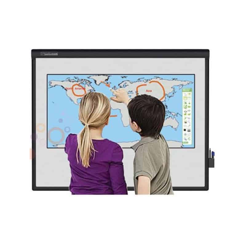 Pizarrón interactivo multimedia Redleaf IPBOARD multi-touch con superficie metálica porcelanizada