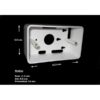 Caja plástica wall plate Redleaf RLBOX de 11.5 cm de base