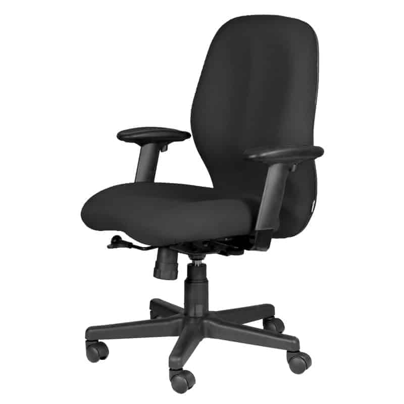 Silla ejecutiva RE-1201 onix con cabezal y base de cinco puntas