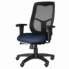 Silla operativa de malla de nylon Ocean con mecanismo synchro y base de cinco puntas