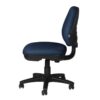 Silla de trabajo RS-460-Ocean tapizada en tela con respaldo medio y base de rodajas