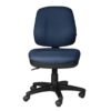 Silla de trabajo RS-460-Ocean tapizada en tela con respaldo medio y base de rodajas