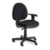 Silla de trabajo RS-500-A07 de lujo tapizada en tela con respaldo medio