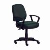 Silla de trabajo 2205 con brazos fijos y tapizado en tela