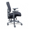 Silla operativa Quadra Mesh 2251-RE02 negra con estructura gris y respaldo alto