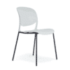 Silla de visita RE-614 multifuncional de 4 puntos en polipropileno color blanco