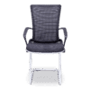 Silla de visita staff mesh rm-9011 con asiento y respaldo en malla negra