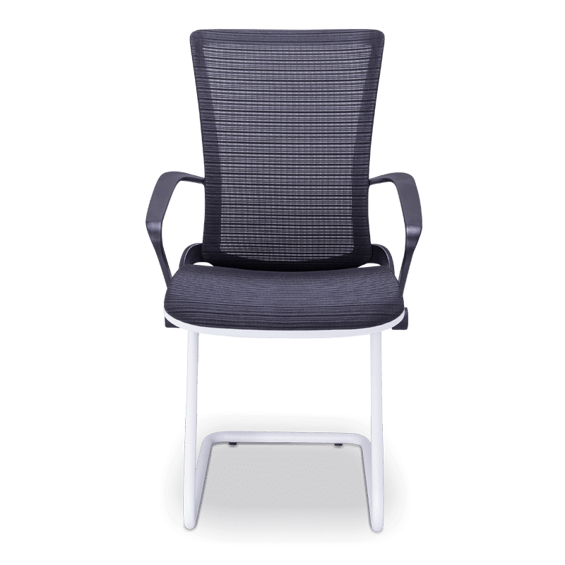 Silla de visita staff mesh rm-9011 con asiento y respaldo en malla negra