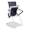 Silla de visita staff mesh rm-9011 con asiento y respaldo en malla negra