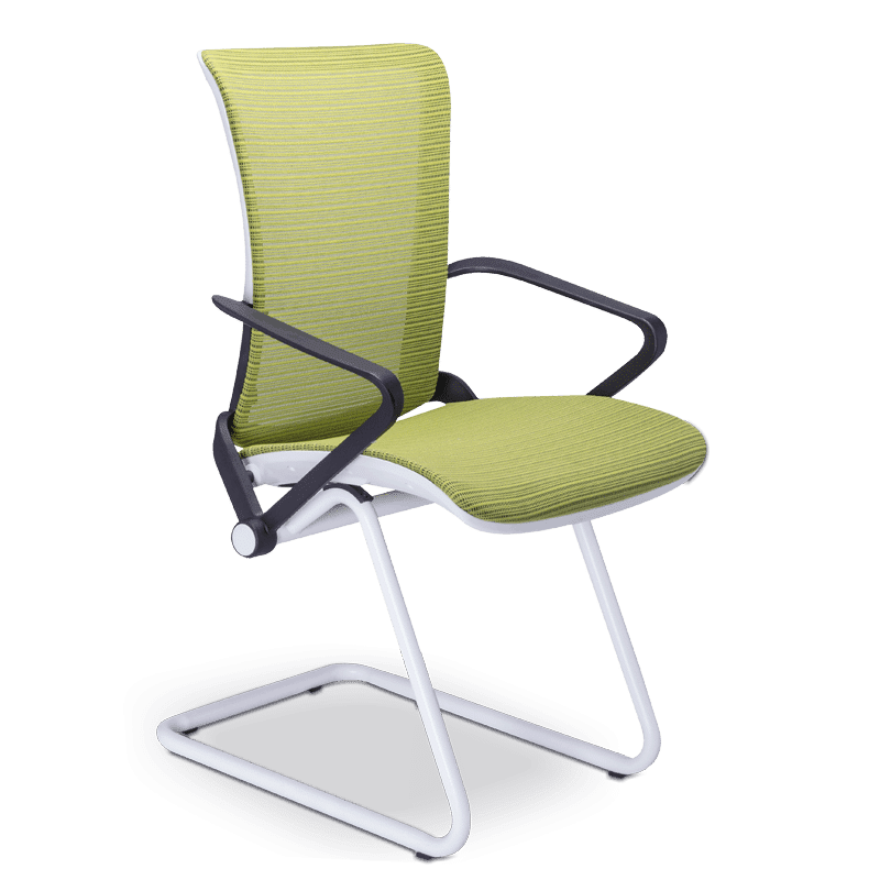 Silla de visita staff mesh rm-9015 con asiento y respaldo en malla verde