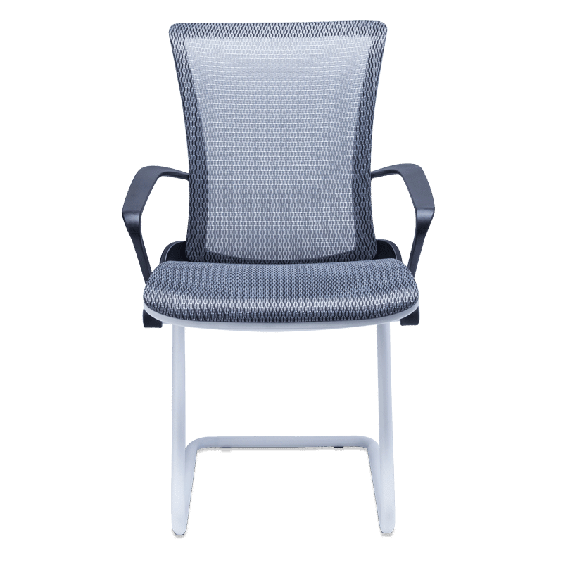 Silla de visita staff mesh rm-9017 con asiento y respaldo en malla gris