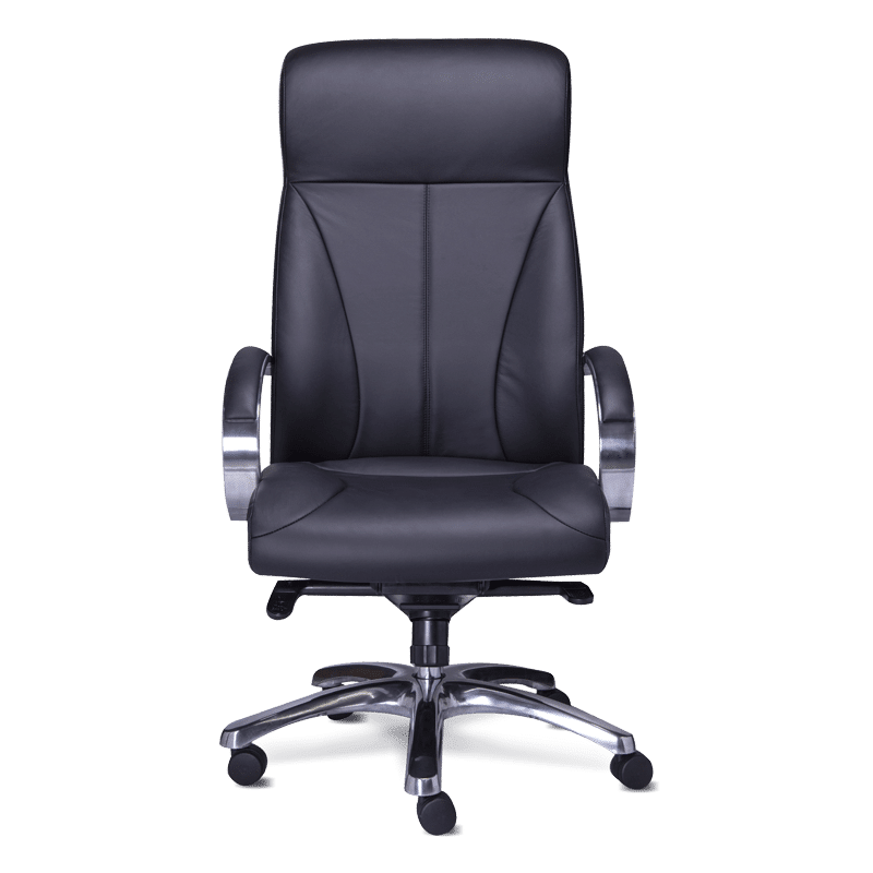 Silla ejecutiva RP-8000/NG modelo 8000 en vinipiel negro con cabecera integrada