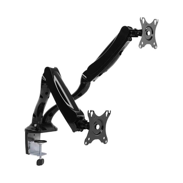Soporte de brazo articulado doble Redleaf para monitores LED de 13 a 27 pulgadas