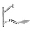 Soporte Redleaf SDA-1327 de aluminio para monitor y teclado con poste de 730 mm