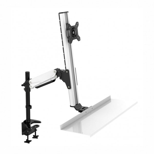 Soporte Redleaf SWS-1332 de aluminio para monitor de 13 a 23 pulgadas con abrazadera de mesa